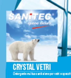 CRYSTAL VETRI multiuso antialone
Detergente multiuso specifico per la pulizia di vetri, cristalli, specchi e parti cromate. Rende le superfici brillanti, profumate senza lasciare aloni con effetto antipolvere. La sua specifica formulazione con silicone evita le macchie lasciate dalla pioggia.

Campo d’impiego: vetri, cristalli, specchi e parti cromate.
Dosaggio: pronto all’uso.