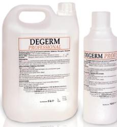 Degerm professional 



DISINFETTANTE PER TUTTE LE SUPERFICI

Disinfettante indicato per tutte le superfici lavabili ambientali, in ospedali, ambulatori, scuole, ristoranti, alberghi, industrie alimentari, spogliatoi, centri di preparazione pasti, imprese di pulizia, abitazioni, grandi cucine, etc.
